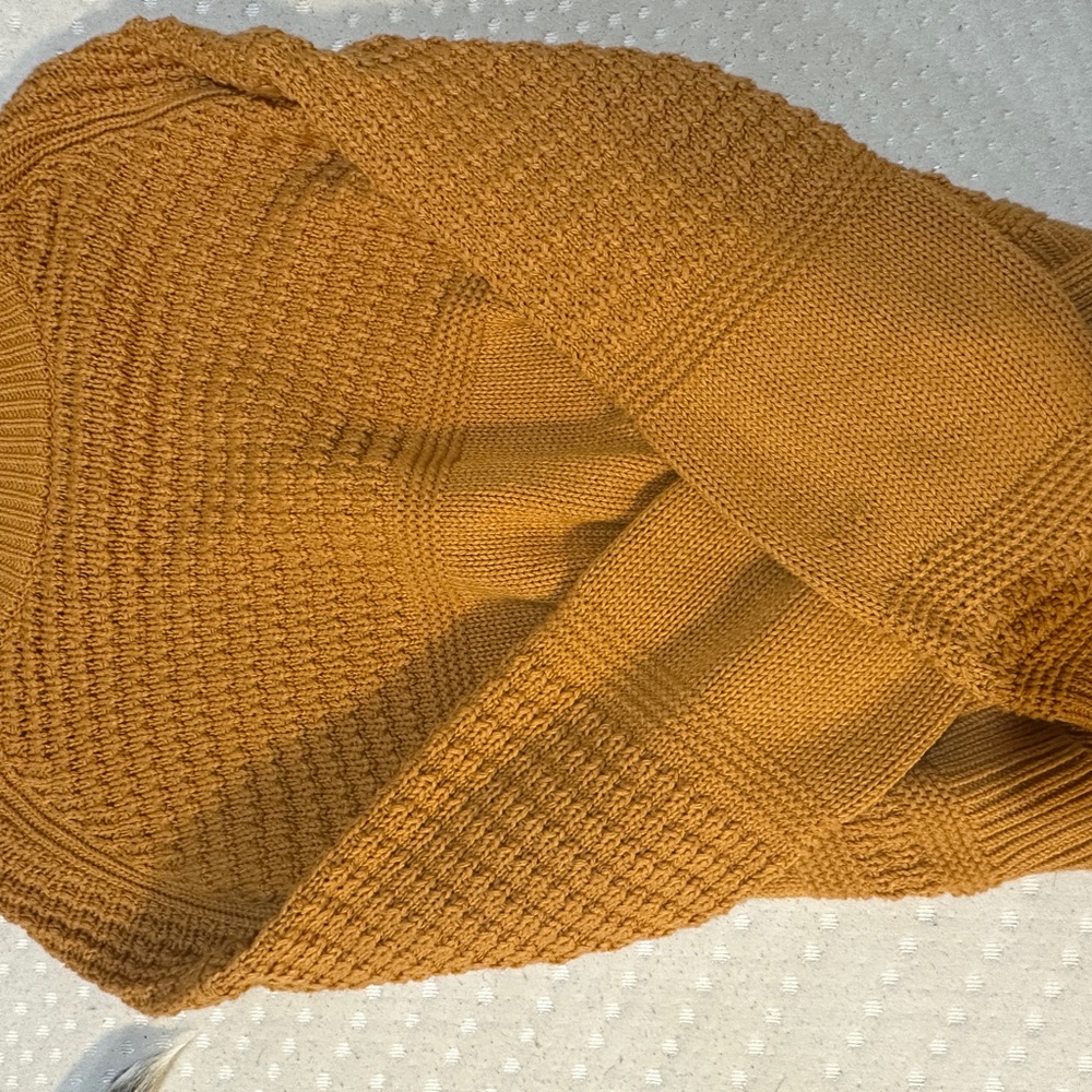 Target Mustard Cowl Neck Sweater
